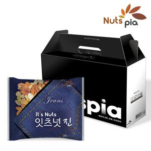 [넛츠피아] 잇츠넛 진 25g X 50봉 선물세트 프리미엄 매일 견과류  한줌견과 하루견과류