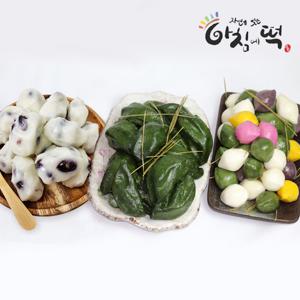 [아침에떡] 정성담은 송편세트 3kg(오색송편,모시)