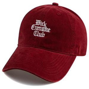 [윅]Executive 클래식 카치온 볼캡-레드와인