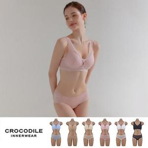 [크로커다일 이너웨어]올오버 에어리핏 초경량 브라+팬티 2종 택1