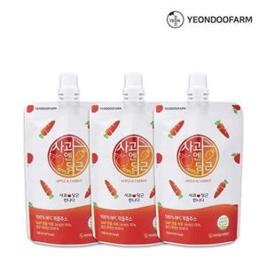[연두팜]NFC 착즙 사과당근즙 100ml 1개