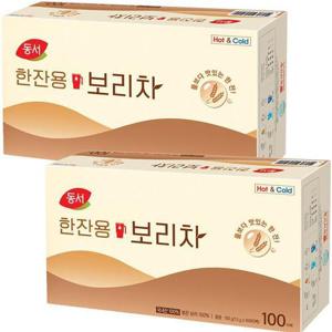 동서 한잔용 보리차 100T X 2개/보리 100% 일회용 티백