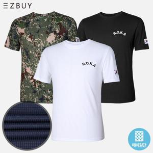 이지바이 남녀공용 ROKA 로카 기능성 쿨론 라운드 데일리 여름 반팔 티셔츠(U7SS42)