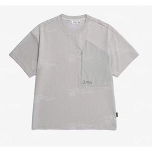 갤러리아_내셔널지오그래픽 카커투 가슴포켓 우븐배색 H/TEE N232MTS240