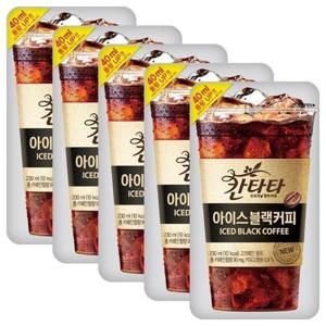 롯데 칸타타 아이스 블랙커피 230ml x  50팩