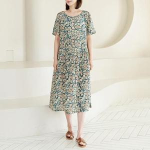 [데드라](99size)키로즈인견나염원피스 OPF3055
