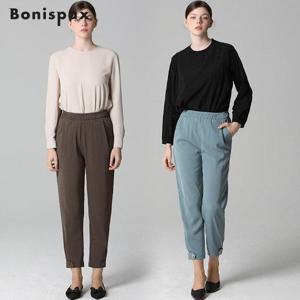 [보니스팍스][보니스팍스(Bonispax)] 밑단 비조 장식 배기 팬츠 (택가격 99000원)