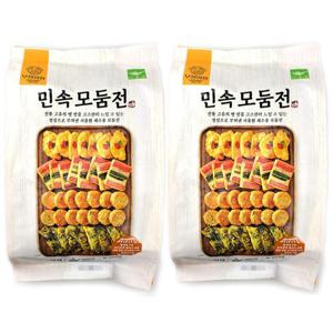 [해핑] 코스트코 사옹원 민속 모둠전 2204g(1102g x 2개) 모듬전 고기완자 오미산적 동태전 깻잎전