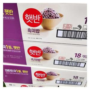 CJ 햇반 흑미밥 210g X 18개입 tx66914
