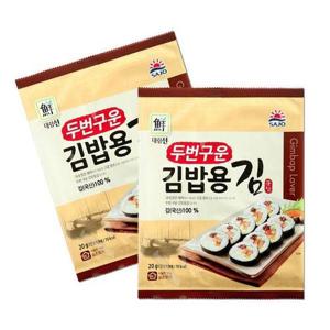 [베스트식품]삼부자 두번구운 김밥용김 20g 10개
