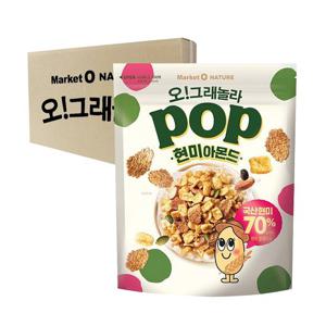 오리온 오그래놀라 팝 현미아몬드 시리얼 340g 8개입 [박스]