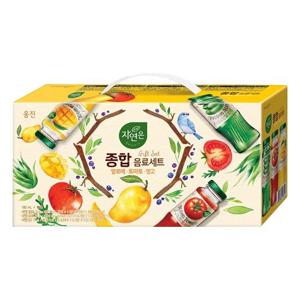 웅진 자연은 종합(알토망) 180ml x 36병 과일음료 병주스