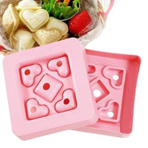 미니 하트 샌드위치 틀 아이 간식만들기 포켓 샌드위치 토스트 식빵 틀 소풍도시락 메이커 L350