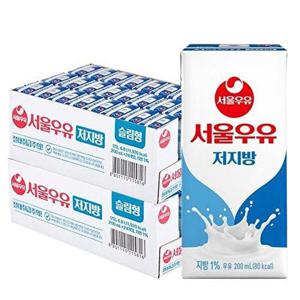 [에스케이스토아]서울우유 저지방 멸균우유 200mlx48개