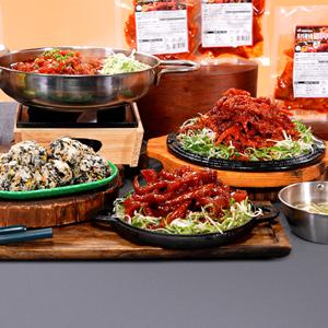 [우리동네수퍼마켓] 수제직화무뼈닭발 150g x 5팩 + 수제직화돼지껍데기 150g x 2팩 [총7팩]