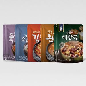 Fresh 초원식품 즉석탕 5종 x각2봉 (총10봉 육개장+소갈비탕+돼지고기김치찌개+차돌된장찌개+양평해장국)