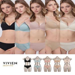 [비비안]비비안 스킨핏 라이크라 노와이어 더블 보정 브라팬티세트 10종 5+5