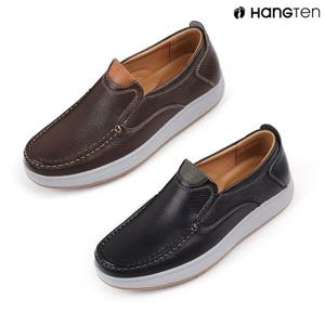 행텐 HT-5507 남성 천연가죽 슬립온 발편한 캐주얼 구두 밴딩 단화 컴포트슈즈