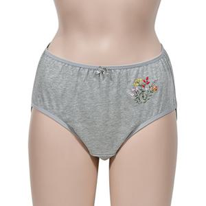 [창민]플라워 자수포인트 부인용 맥시 면팬티
