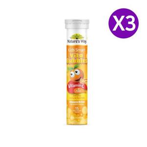 [해외배송] 네이쳐스웨이 키즈 스마트 발포비타민C 징크 15정 X3