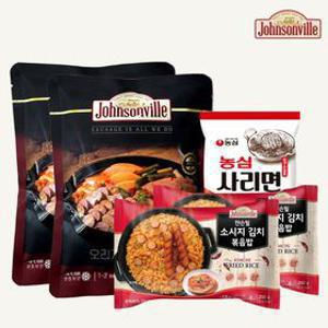 쟌슨빌 부대찌개 500g 2팩+김치볶음밥 2팩+라면사리1봉