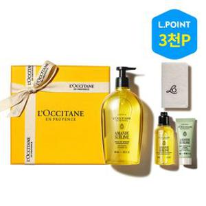 [8적립][기프트][단독] 아몬드 샤워 오일 500ml 세트(기프트3종)(+ L.POINT 3천점)