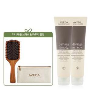 [단독] 데미지 레미디 헤어 리페어 100ml 듀오 (+미니 패들 브러쉬&파우치)