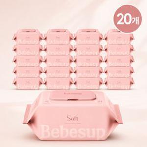 베베숲 소프트 아기물티슈 80매 x 20팩 화목드림