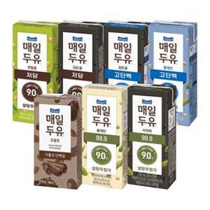 [딜크릿] 매일두유 7종 99.9/서리태/고단백/고단백검은콩 外 48팩 골라담기