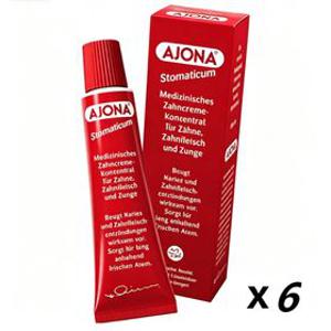 3+3 아조나 독일 농축 치약 25ml 6개 휴대용 데일리 구강관리