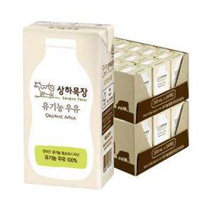 상하목장 유기농 멸균 우유 200ml 48팩