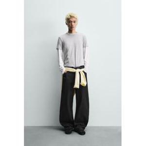 [국내발송] ZARA 남성 벌룬핏 팬츠 - 블랙 8574/380/800 524921