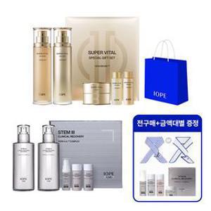 [딜크릿] 아이오페 45% OFF 슈퍼바이탈 소프너/에멀전/크림+스템3스페셜세트