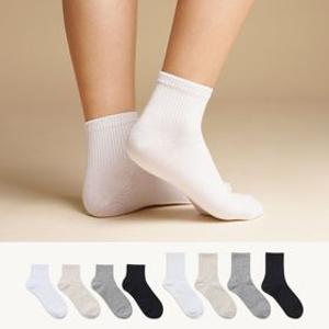 무료배송 8팩 5cm 10cm 프리미엄 밴드 무지 학생 양말