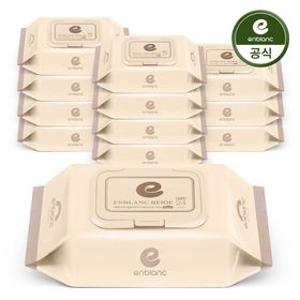 앙블랑 아기물티슈 70g 세이프 베이지 휴대캡형 24매X12팩 N-GMC12