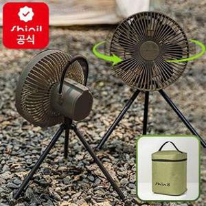 신일 캠핑선풍기 무선 BLDC 카키브라운 탁상 충전식 휴대용 캠핑용써큘레이터 SIF-AR07