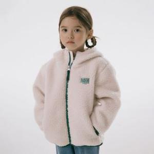 (공식) ENFANT CLASSIC LOGO FLEECE HOODIE ZIPUP ivory