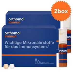 [주5회빠른배송] 오쏘몰 이뮨 30일 2박스 드링크 정제 orthomol 멀티비타민