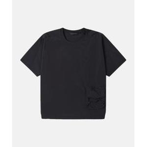 코오롱스포츠 KOLON SPORT 여성 솔라이트 UV 우븐 포켓 라운드넥 반팔 티셔츠 JKTCM26552BLK 555673