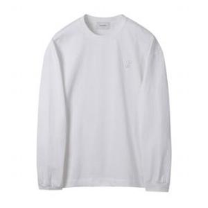 [Outlet] White Logo Long Sleeve T-shirt_C9TAM25211WHX