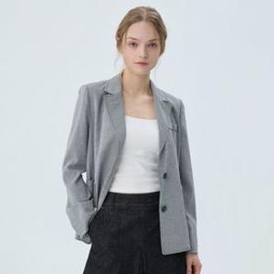 본사직영 싱글 원버튼 레터링 자켓-U1F21WJK030