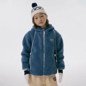 (공식) ENFANT CLASSIC LOGO FLEECE HOODIE ZIPUP blue