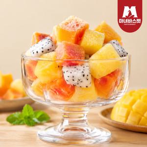 냉동 콰트로 열대과일 믹스 (망고, 파인애플, 용과, 파파야) 1kg