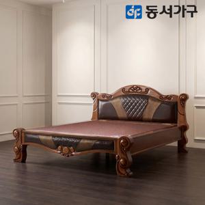 소나무원목 가죽 명품 봉화연옥 퀸 Q 돌침대