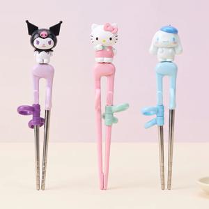 릴팡 산리오 더스틱 맥스 젓가락 1단계 오른손용,왼손용 (쿠로미,시나모롤,헬로키티)