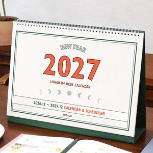 2027 루나 레트로 대형 B4 음력 탁상 달력