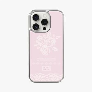 블룸 레이스 에폭시 범퍼 실버 폰케이스 bloom lace phone case