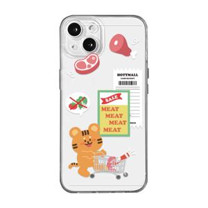 캐릭터 장보기 투명 TPU 풀커버 아이폰 캘럭시 휴대폰 케이스