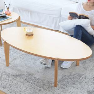 아몬드 자작나무 원목 좌식 거실테이블 2size