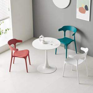 A791 화이트 원형 테이블 700 1color
